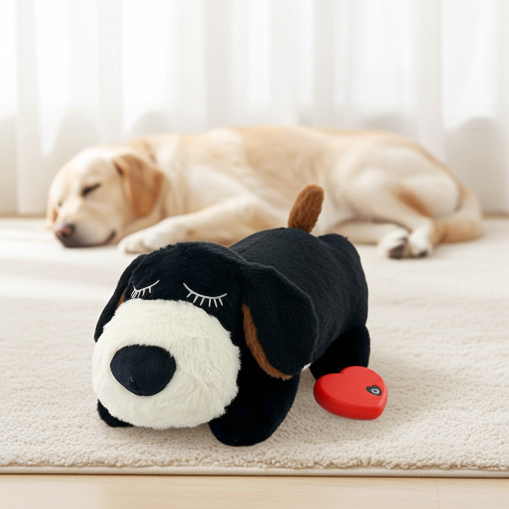 Heartbeat Anxiety Companion Toy for Dogs, Separation Anxiety Relief Puppy Toy