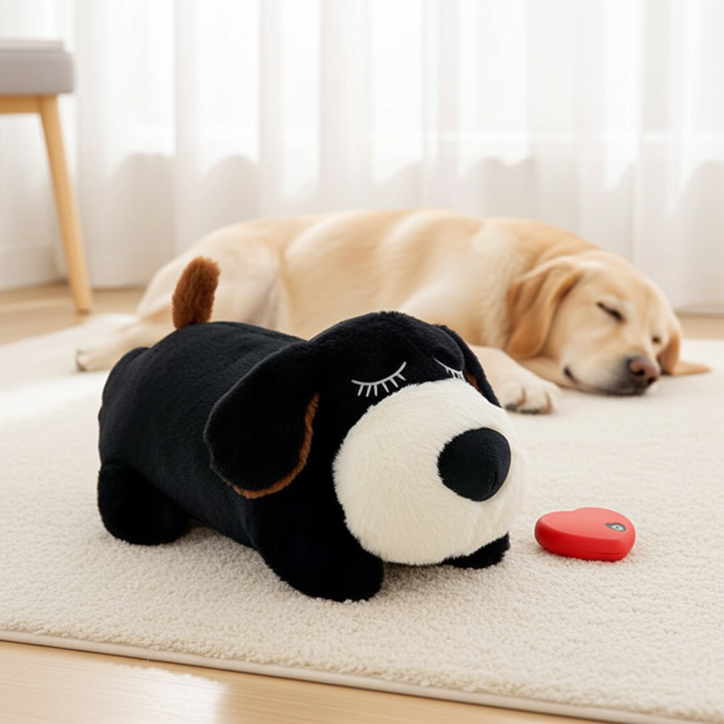 Heartbeat Anxiety Companion Toy for Dogs, Separation Anxiety Relief Puppy Toy