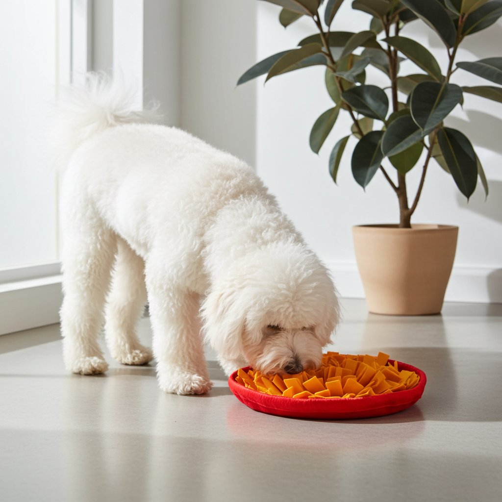Dog Snuffle Mat, Interactive Sniffing Puzzle for Anxiety Relief and Mental Stimulation