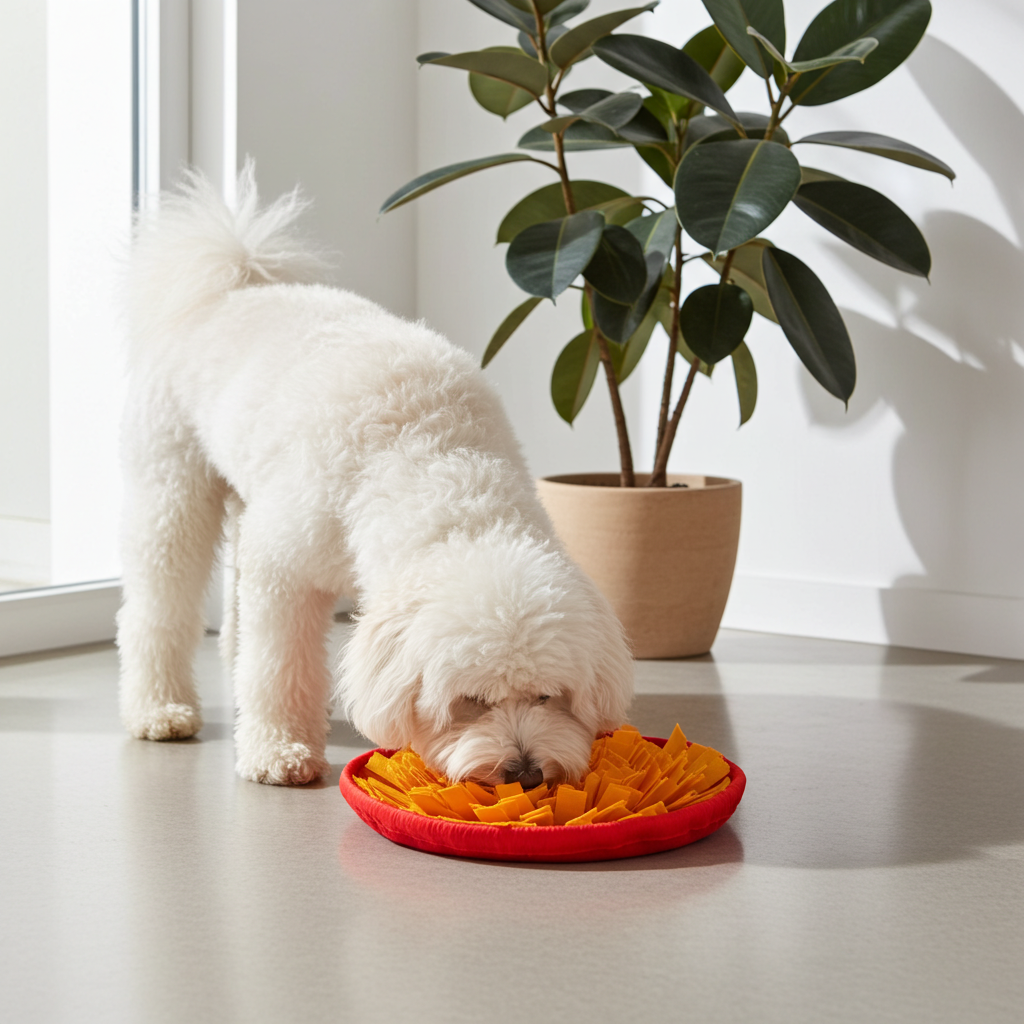 Dog Snuffle Mat, Interactive Sniffing Puzzle for Anxiety Relief and Mental Stimulation