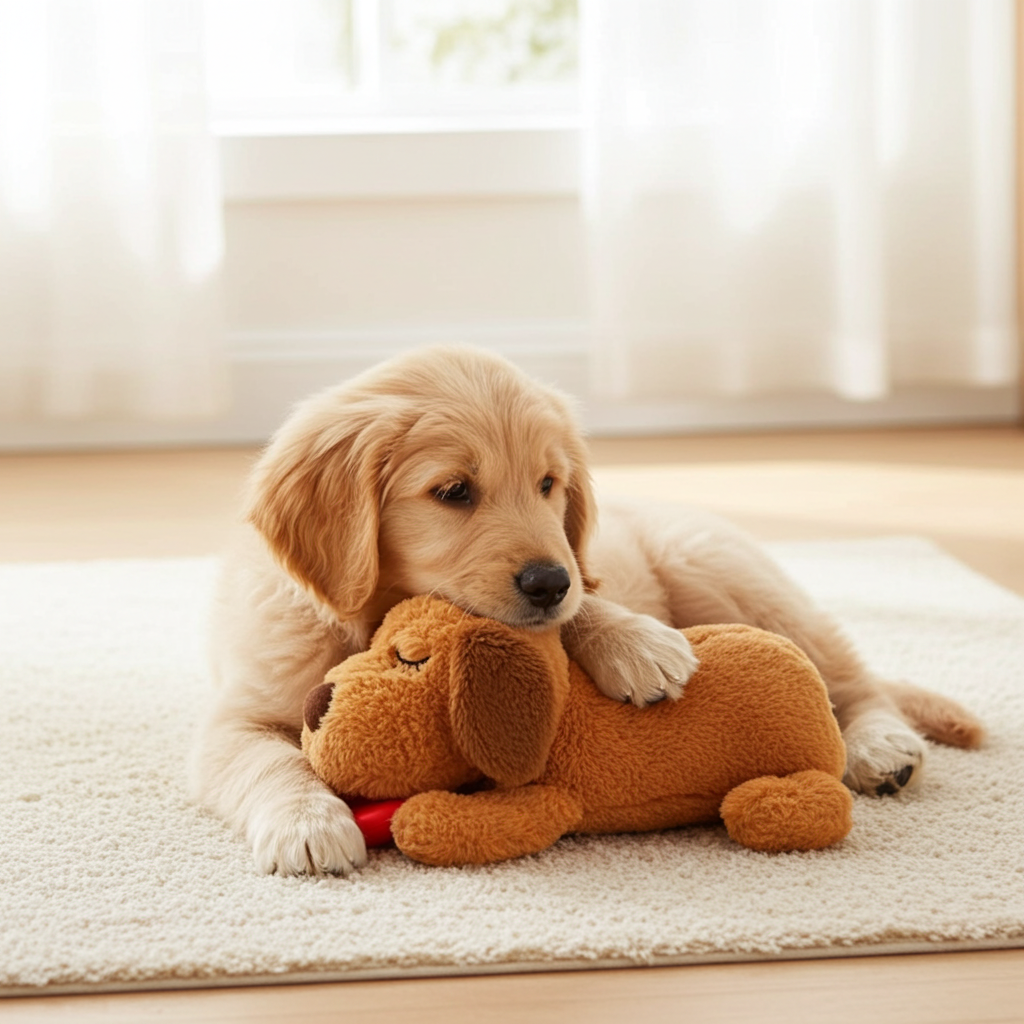 Heartbeat Anxiety Companion Toy for Dogs, Separation Anxiety Relief Puppy Toy