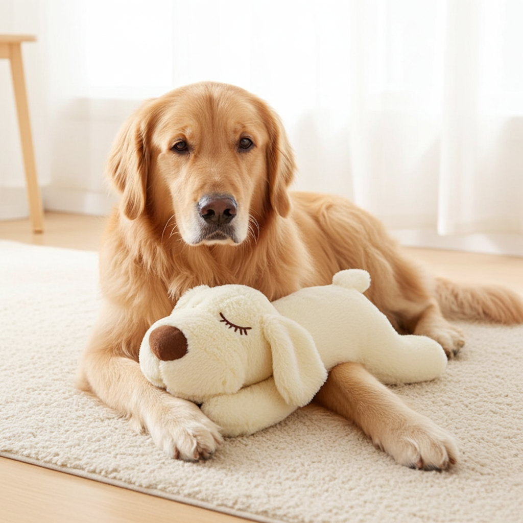 Heartbeat Anxiety Companion Toy for Dogs, Separation Anxiety Relief Puppy Toy