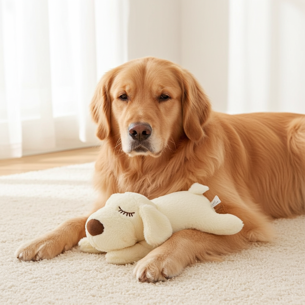 Heartbeat Anxiety Companion Toy for Dogs, Separation Anxiety Relief Puppy Toy