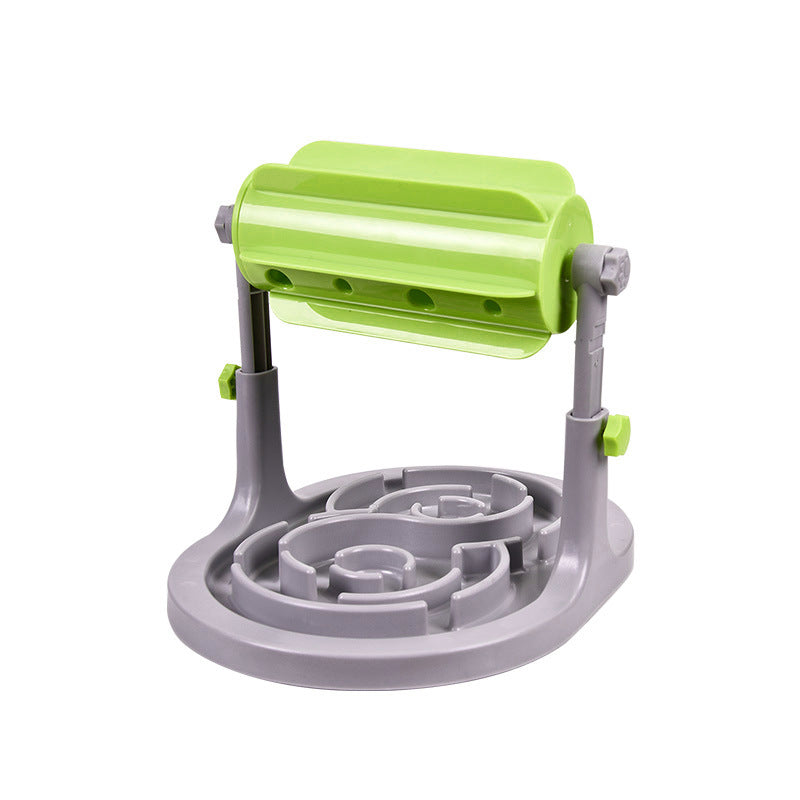 Interactive Puzzle Slow Feeder for Dogs and Cats, Adjustable Height, Anti-Choking Treat Dispenser