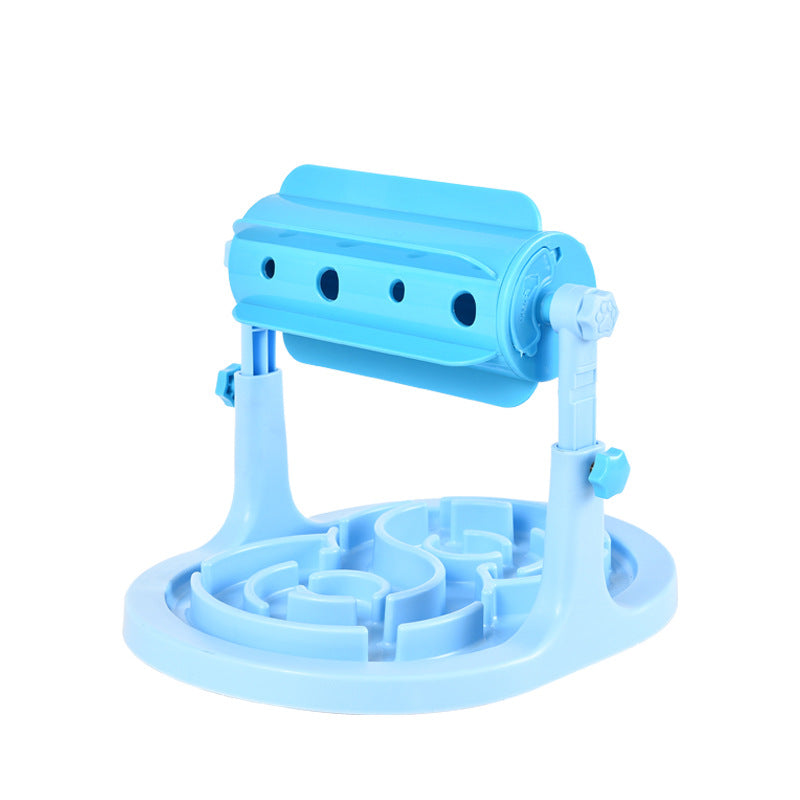 Interactive Puzzle Slow Feeder for Dogs and Cats, Adjustable Height, Anti-Choking Treat Dispenser