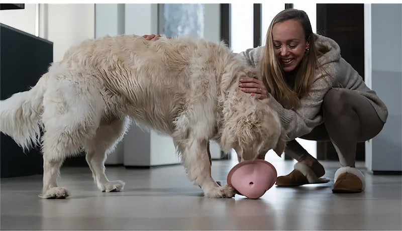 Interactive Dog Puzzle Toy, Treat Dispensing Chew Toy for Anxious Dogs