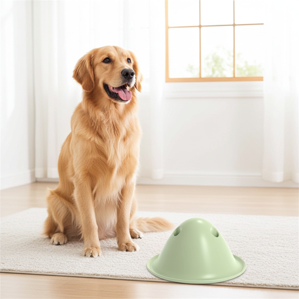 Interactive Dog Puzzle Toy, Treat Dispensing Chew Toy for Anxious Dogs