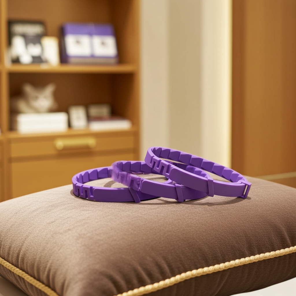 Pet Calming Collar for Dogs and Cats, Pheromone Lavender and Chamomile Anxiety Relief, 30-Day