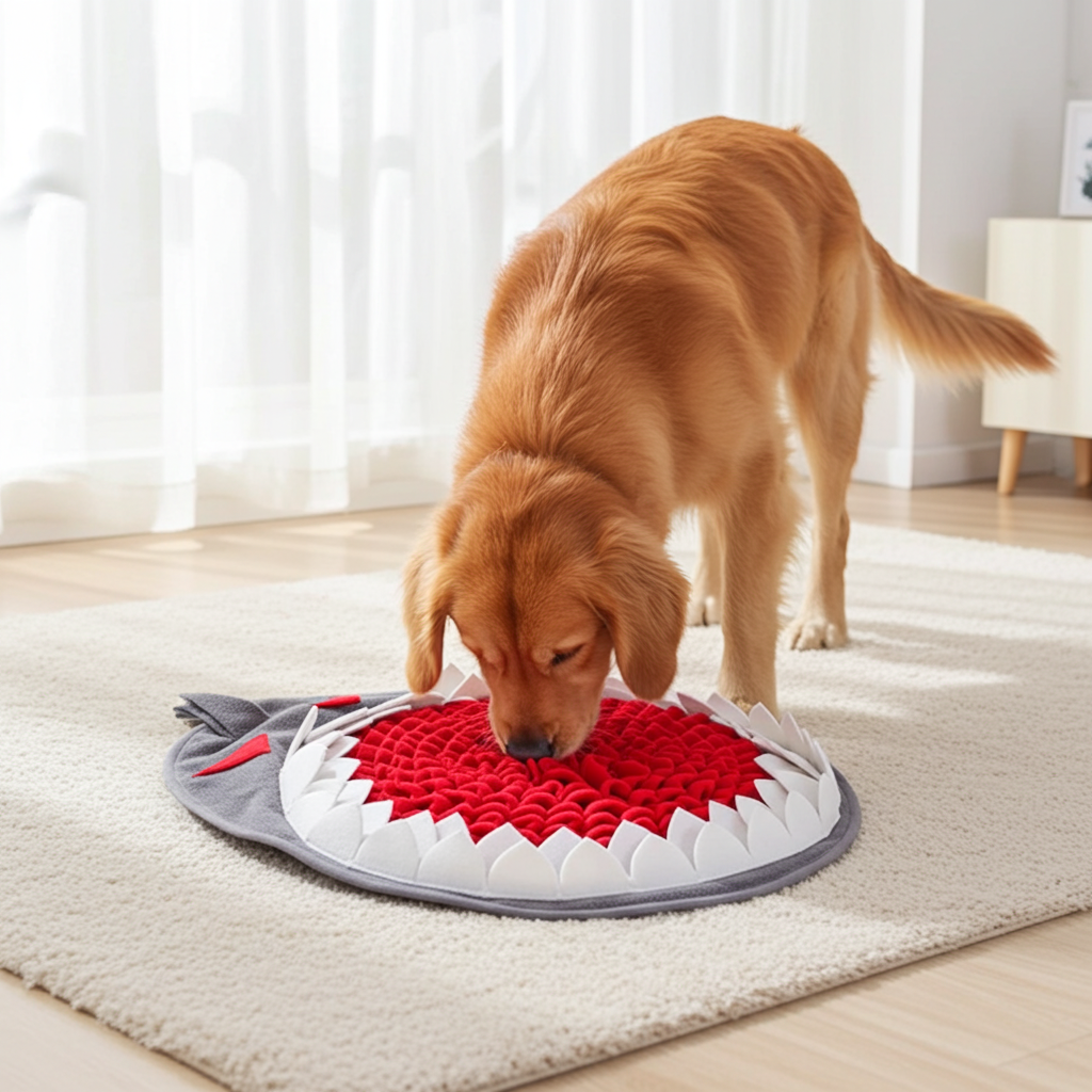 Dog Snuffle Mat, Interactive Sniffing Puzzle for Anxiety Relief and Mental Stimulation