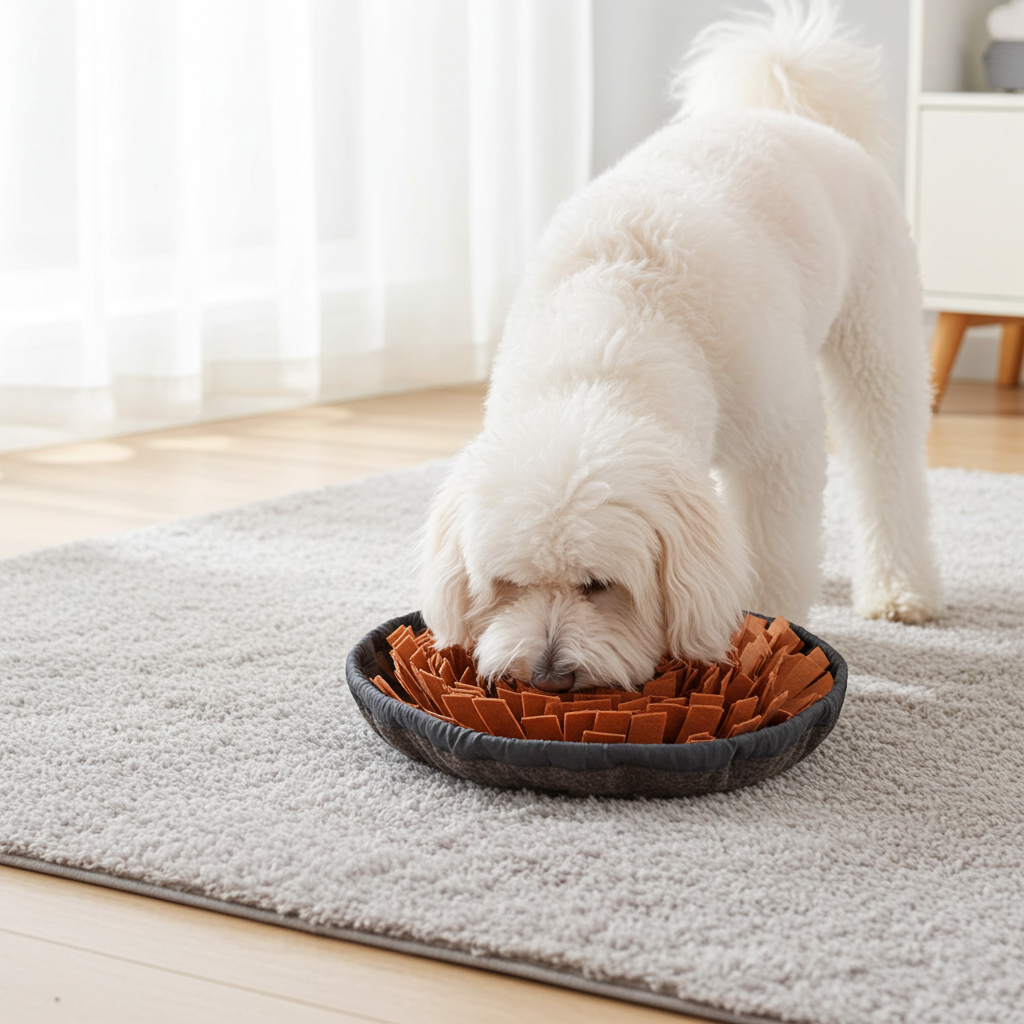 Dog Snuffle Mat, Interactive Sniffing Puzzle for Anxiety Relief and Mental Stimulation
