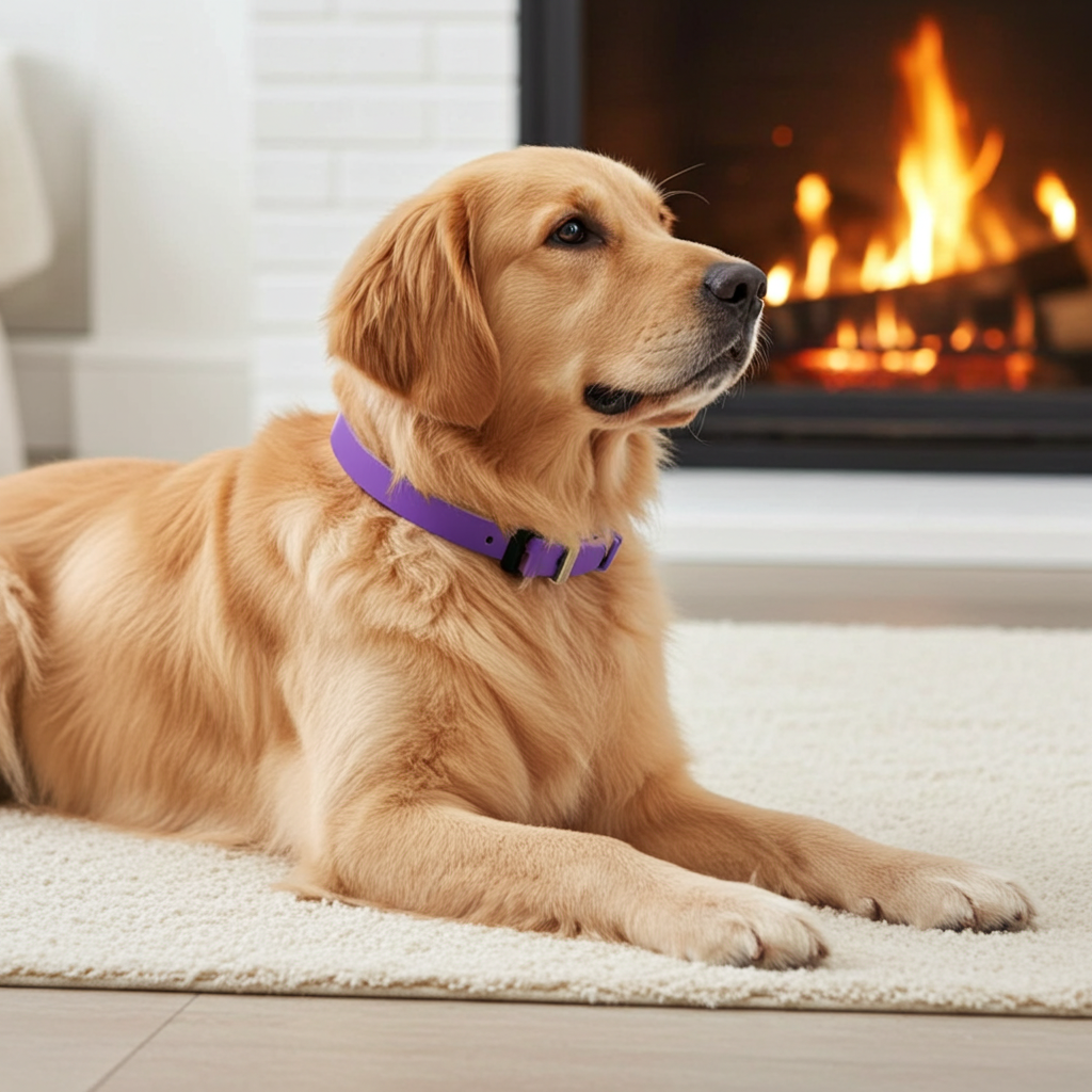 Pet Calming Collar for Dogs and Cats, Pheromone Lavender and Chamomile Anxiety Relief, 30-Day
